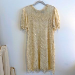 Robert Anthony Sequin Flapper Dress